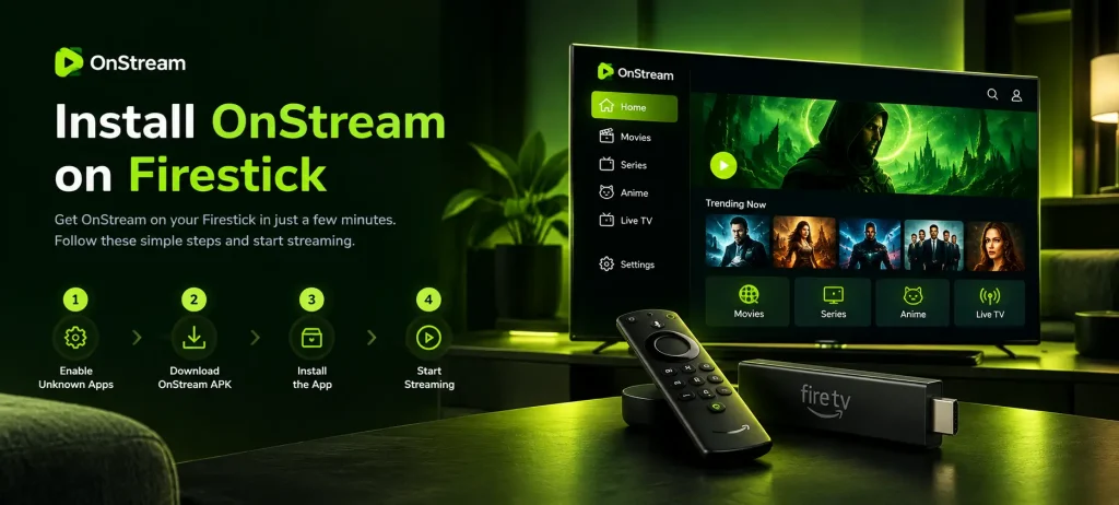 OnStream for TV: Install on Firestick, Android TV & Smart TV (2026) 2 onstream apk for smart tv